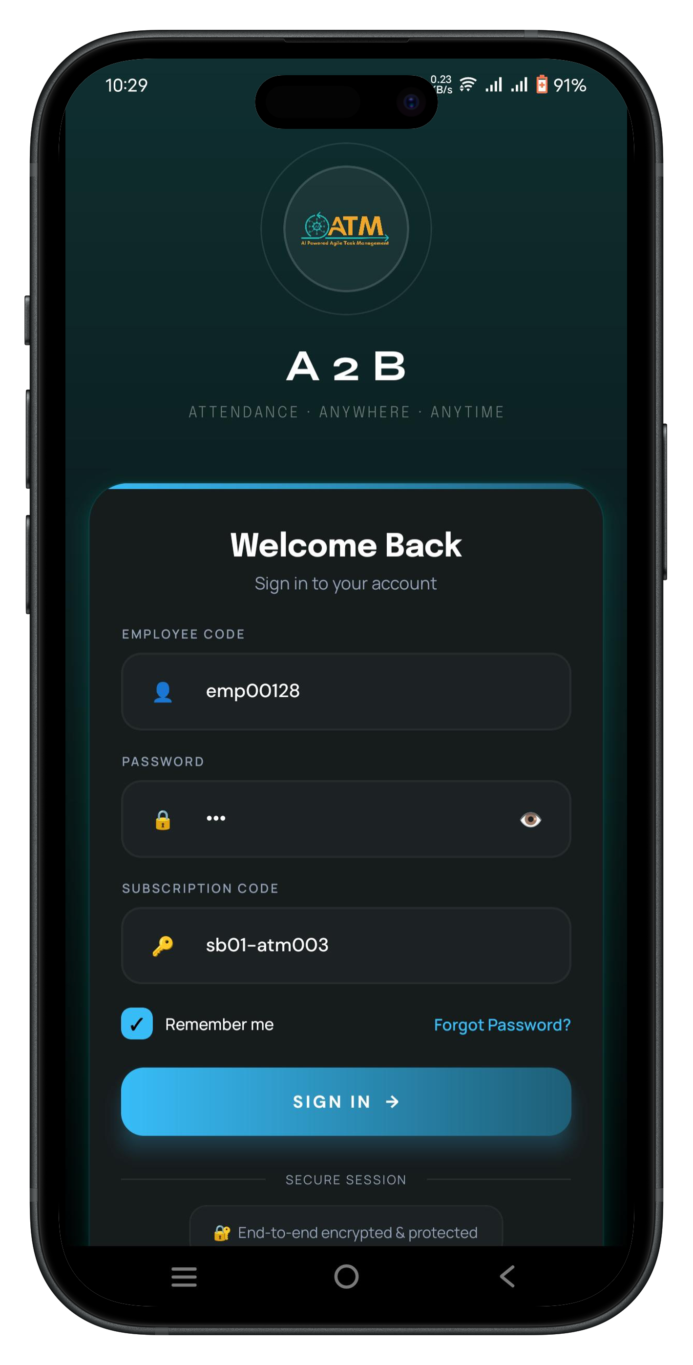Beyondex mobile app dashboard mockup